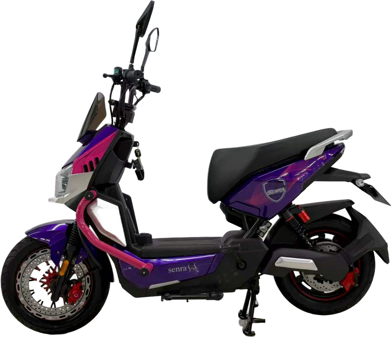 Bicimoto eléctrica Senra Panther morada